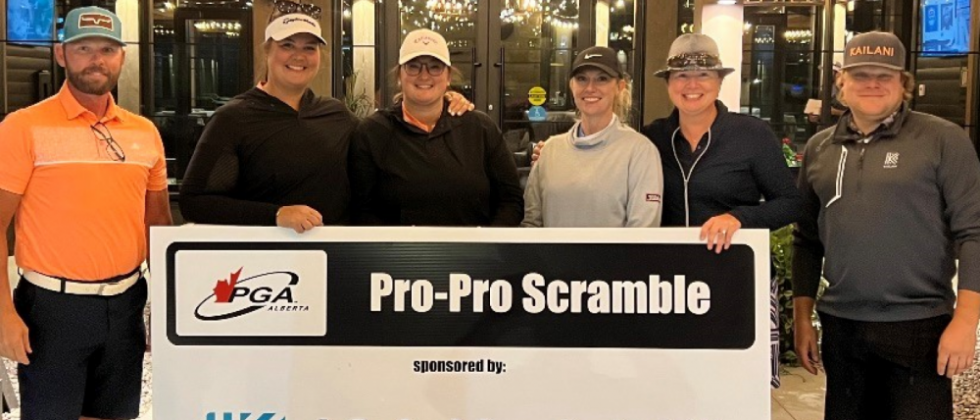 Ladies’ Division Pro-Pro Scramble Finishes All Square With 2 Co-Champions After 3 Hole Playoff